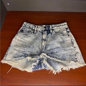 Kancan Women’s Jean Frayed Shorts